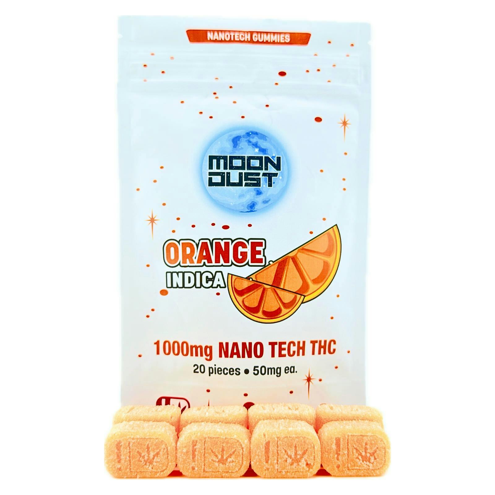 MOON DUST - Moon Dust | Orange Nano Gummies | 1000mg | 20ct | 50mg/ea - 1
