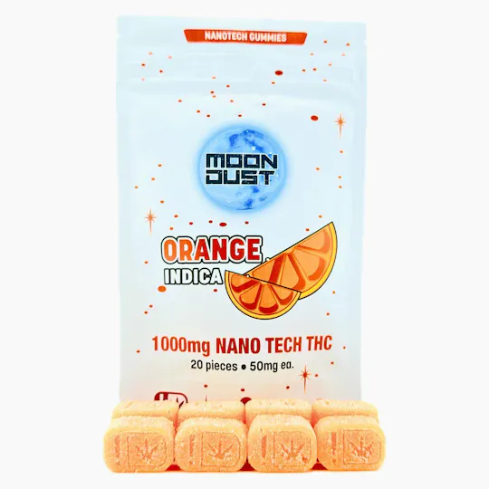 MOON DUST - Moon Dust | Orange Nano Gummies | 1000mg | 20ct | 50mg/ea - 1