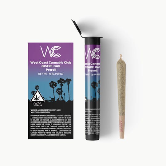 West Coast Cannabis Club - Wcc | Grape Gas Preroll - 1