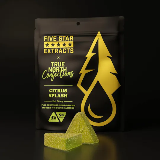 True North Collective MI - True North x Five Star | Citrus Splash Gummies | 100mg | 2ct | 50mg/ea - 1