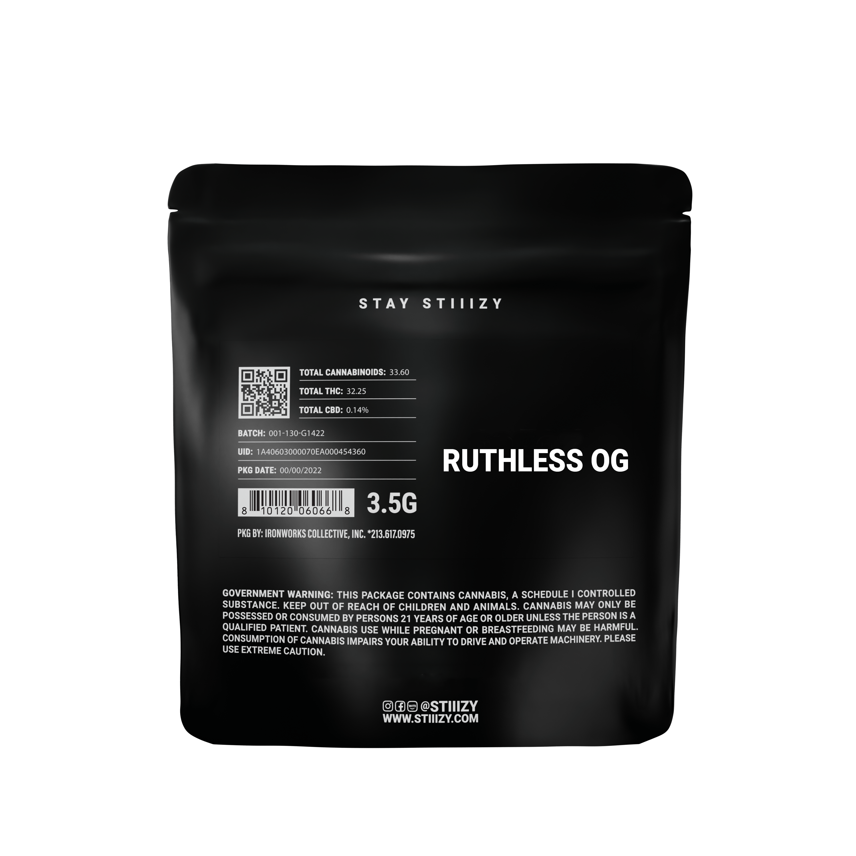 STIIIZY - RUTHLESS OG - 3.5G - 1