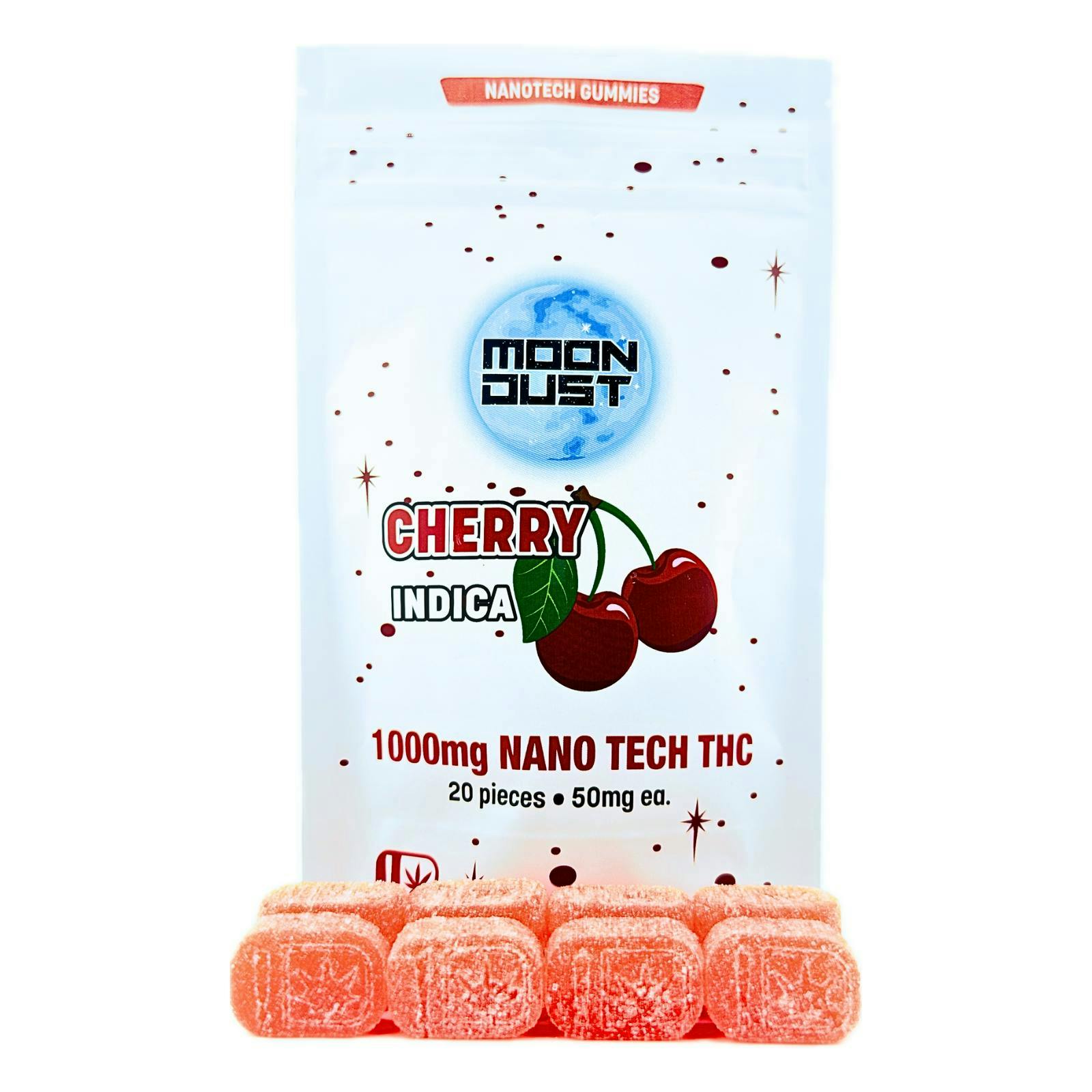 MOON DUST - Moon Dust | Cherry Nano Gummies | 1000mg | 20ct | 50mg/ea - 1