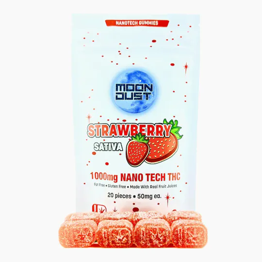 MOON DUST - Moon Dust | Strawberry Nano Gummies | 1000mg | 20ct | 50mg/ea - 1