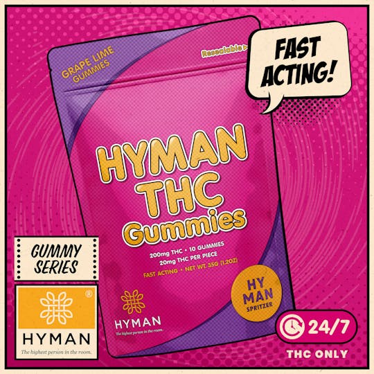 HYMAN - HYMAN Spritzer | ALL DAY • Fast Acting 200mg Gummies | HYMAN | REC - 1