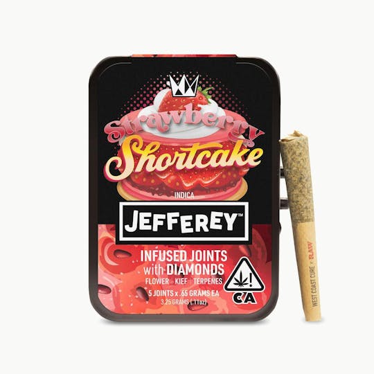 West Coast Cure - Strawberry Shortcake - Jefferey Infused Joint .65g 5 Pack - 1