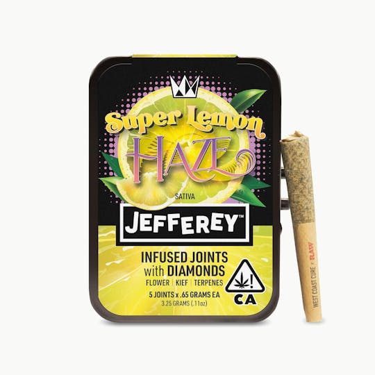 West Coast Cure - Super Lemon Haze - Jefferey Infused Joint .65g 5 Pack - 1