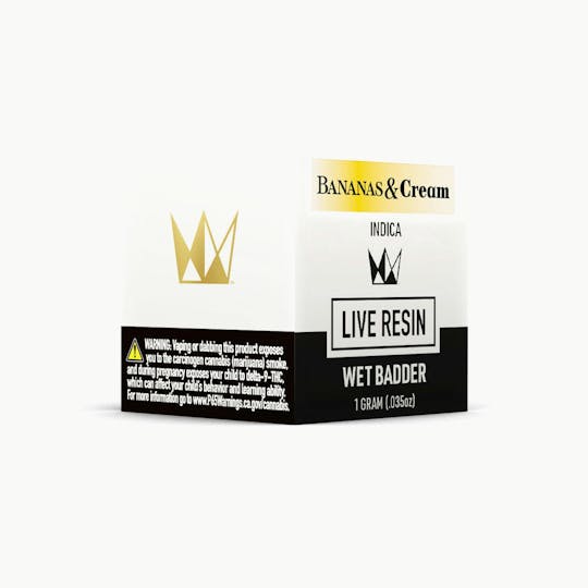 West Coast Cure - Bananas & Cream Live Resin Wet Badder - 1
