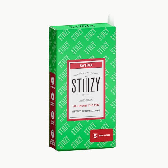 STIIIZY - SOUR DIESEL- ALL-IN-ONE 1G THC PEN - IL - 1