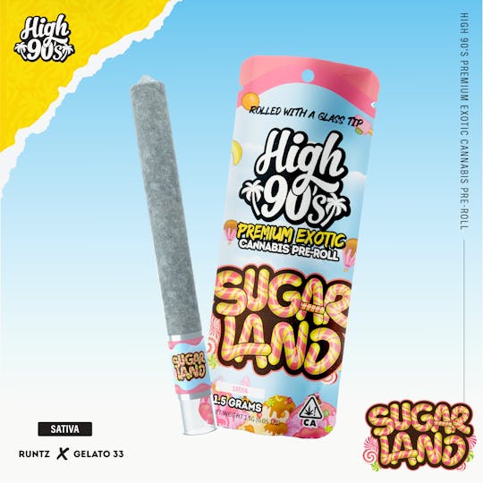 HIGH 90s - High 90s : Sugarland 1.5g High Roller Pre-Roll - 1
