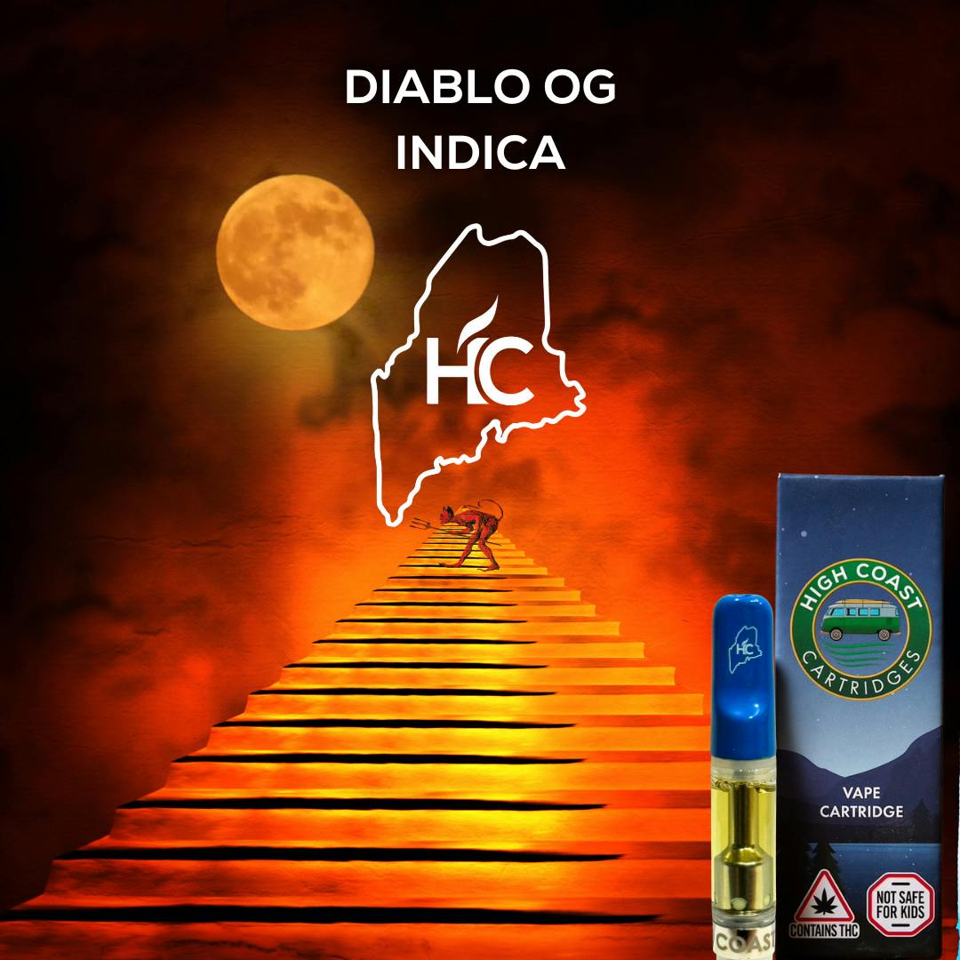High Coast - High Coast 1G THC Cartridge - Diablo OG (Indica-Dominant Hybrid) - 1