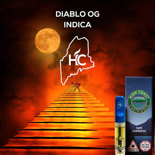 High Coast - High Coast 1G THC Cartridge - Diablo OG (Indica-Dominant Hybrid) - 1