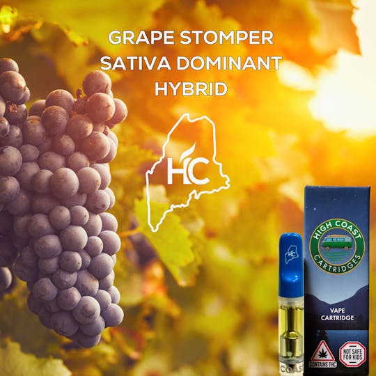 High Coast - High Coast 1G THC Cartridge - Grape Stomper (Sativa-Dominant Hybrid) - 1