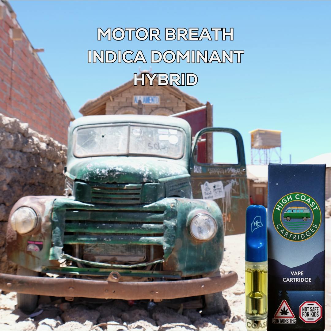 High Coast - High Coast 1G THC Cartridge - Motor Breath (Indica-Dominant Hybrid) - 1