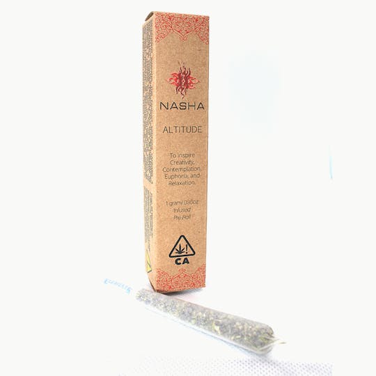 NASHA - Altitude 1 gram Infused Preroll - Mandarin x Banana Dawg - 1