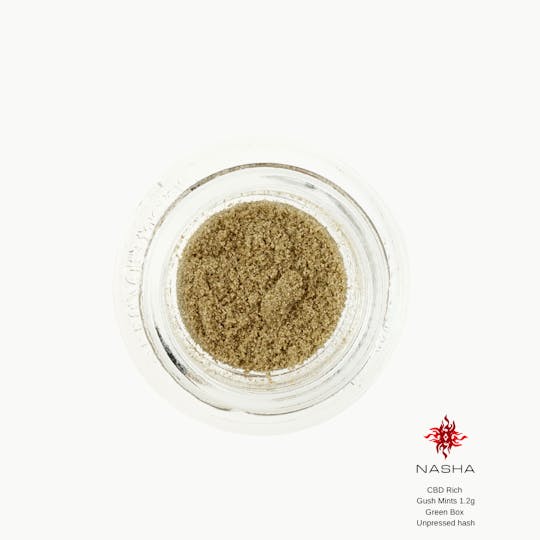NASHA - CBD Rich Gush Mints 1.2g Green Unpressed Hash - 1