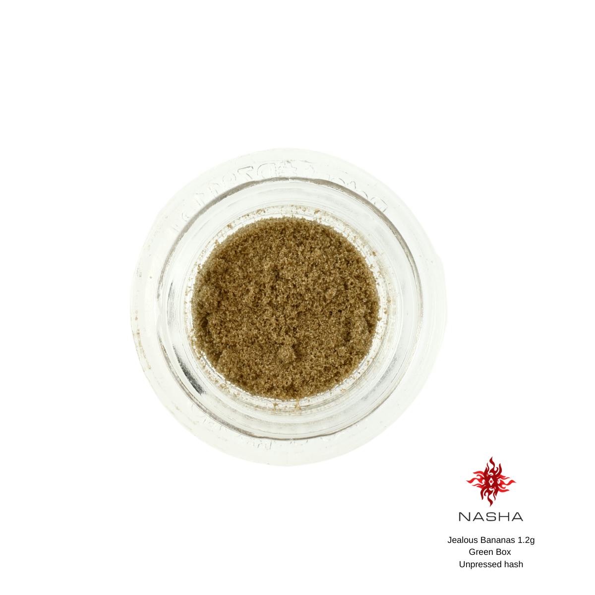 NASHA - Jealous Bananas 1.2g Green Unpressed Hash (High Water Farms) - 1