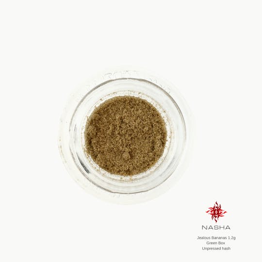 NASHA - Jealous Bananas 1.2g Green Unpressed Hash (High Water Farms) - 1