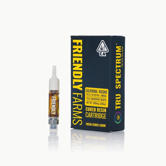 Friendly Brand - California Raisins 1g Cured Resin Cartridge - 1