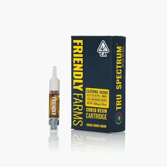 Friendly Brand - Friendly Brand | California Raisins | Cured Resin Cartridge | 1g - 1