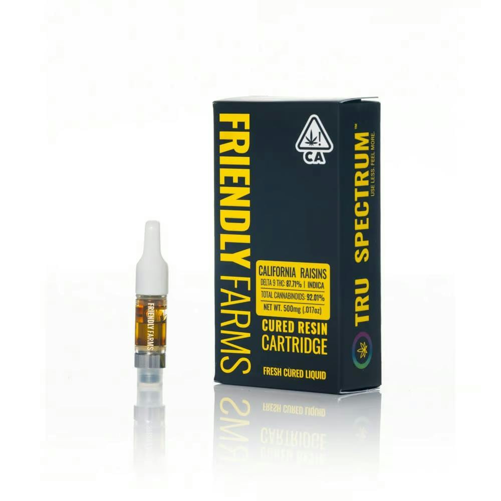 Friendly Brand - Friendly Brand | California Raisins | Cured Resin Cartridge | .5g - 1