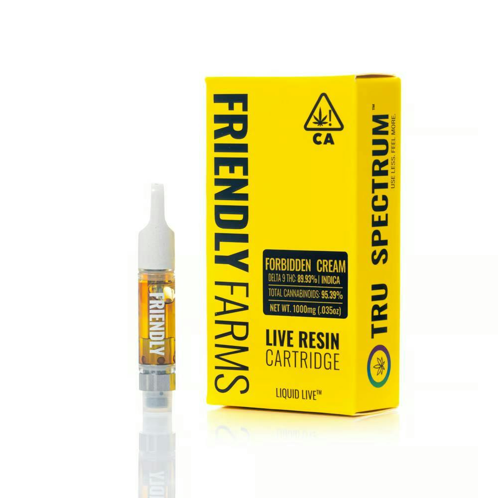 Friendly Brand - Friendly Brand | Forbidden Cream | Live Resin Cartridge | 1g - 1