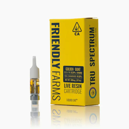 Friendly Brand - Friendly Brand | Golden Goat | Live Resin Cartridge | .5g - 1