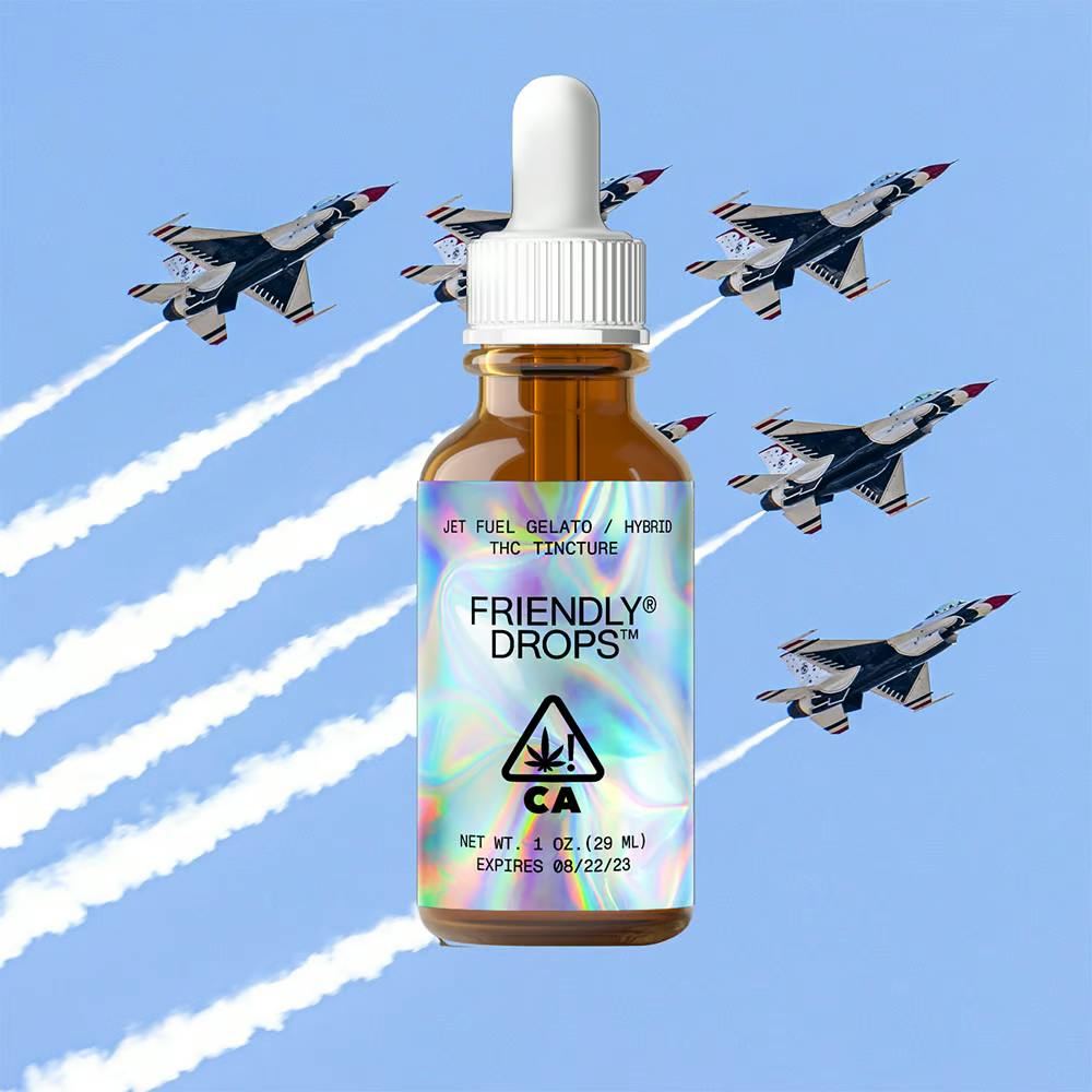 Friendly Brand - Jet Fuel Gelato [1oz] (1000mg) Friendly Drops - 1