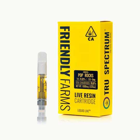 Friendly Brand - Pop Rocks 1g Live Resin Cartridge - 1