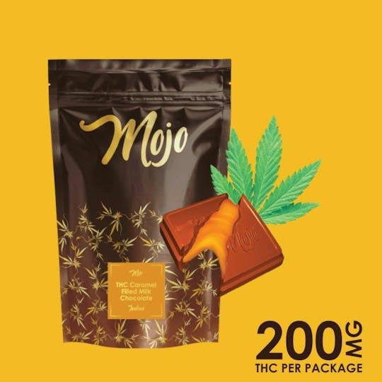 Mojo Chocolates - Mojo Chocolates - Caramel Filled Milk Chocolate (Indica) - 200mg - 1