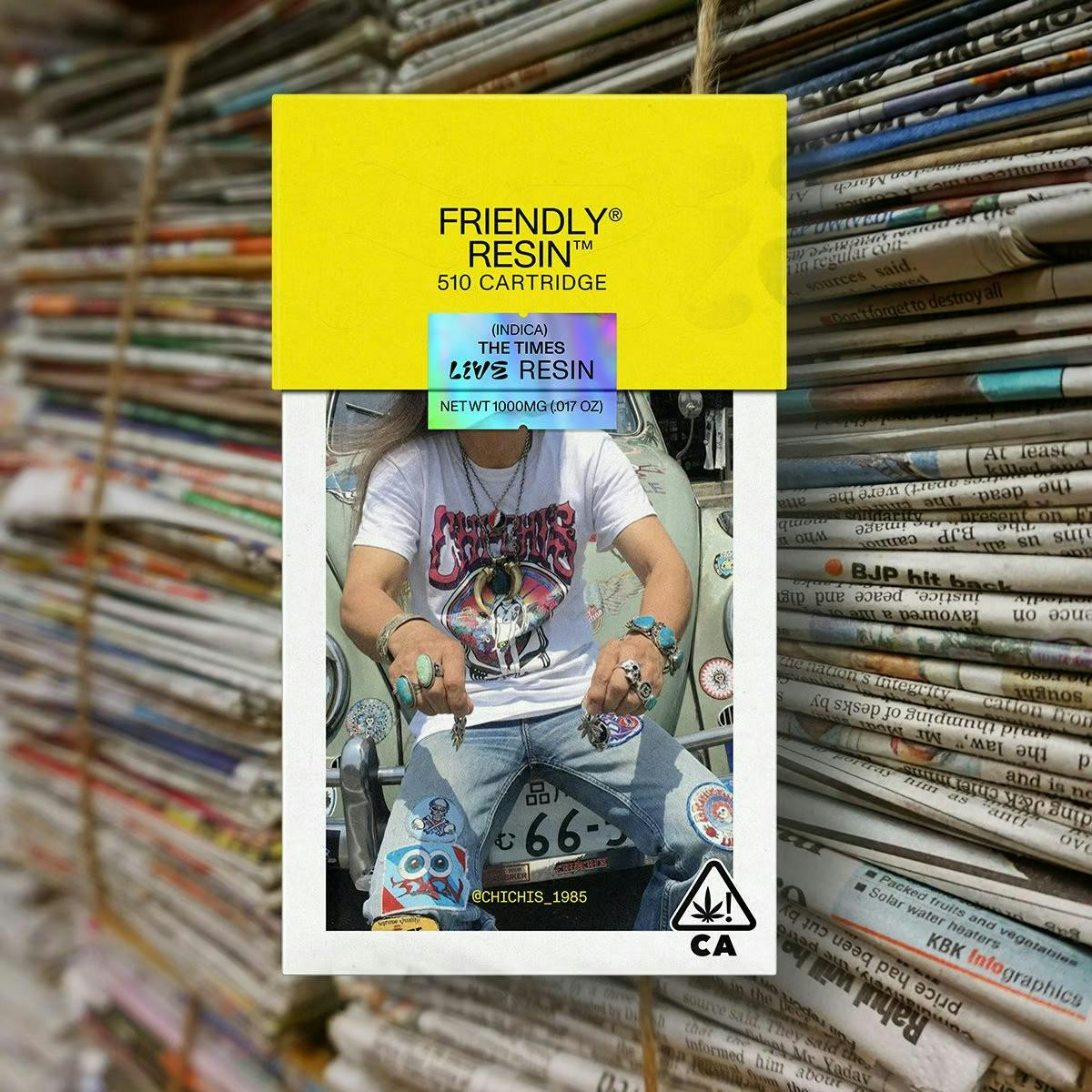 Friendly Brand - Friendly Brand | The Times | Live Resin Cartridge | 1g - 1