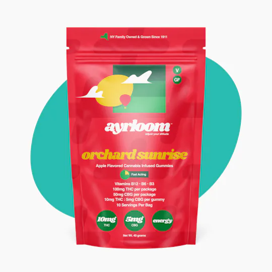 ayrloom - ayrloom | Apple "Orchard Sunrise" | 2:1 | 10MG THC : 5MG CBG | 10 Pack - 1