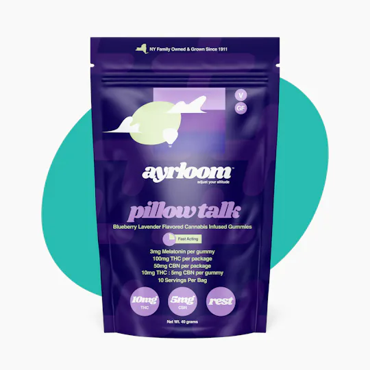 ayrloom - ayrloom | Blueberry Lavender "Pillow Talk" | 2:1 | 10MG THC:5MG CBN | 10pk - 1