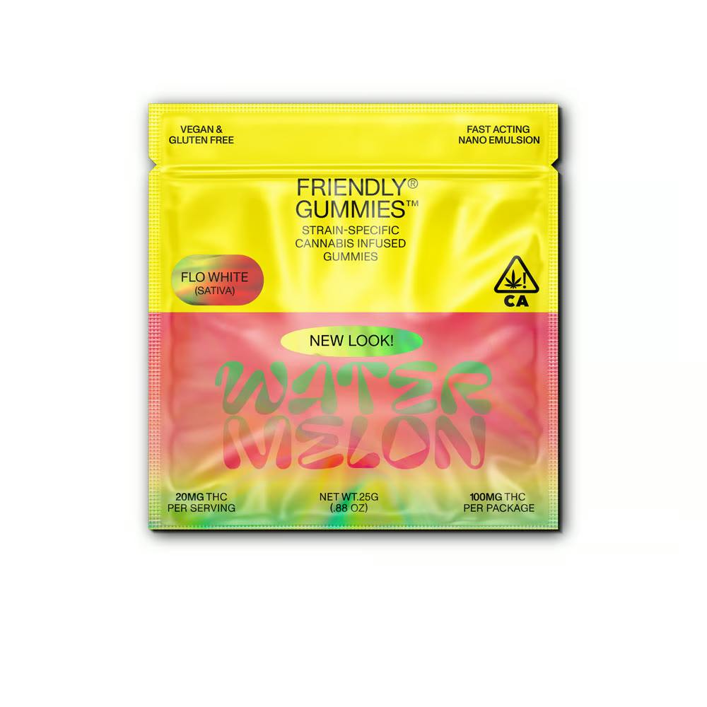 Friendly Brand - Watermelon x Flo White [5pk] (100mg) Gummies - 1