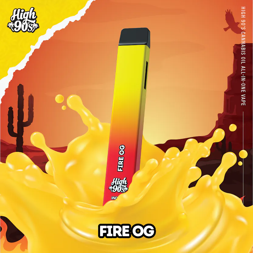 High 90s : Fire OG 1g All-In-One Vape - HIGH 90s