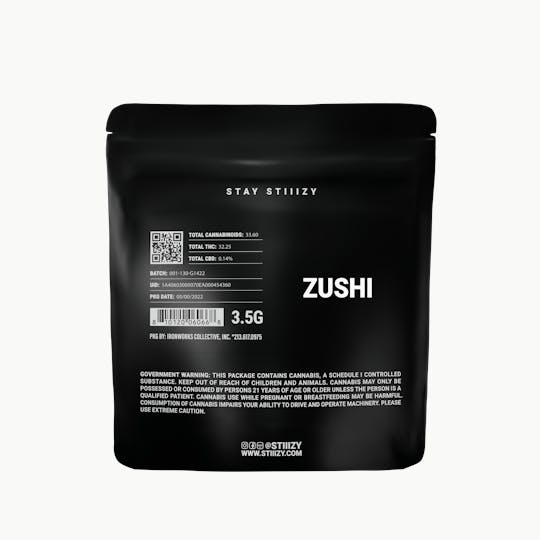 STIIIZY - - ZUSHI - 3.5G Black Label Mylar - 1