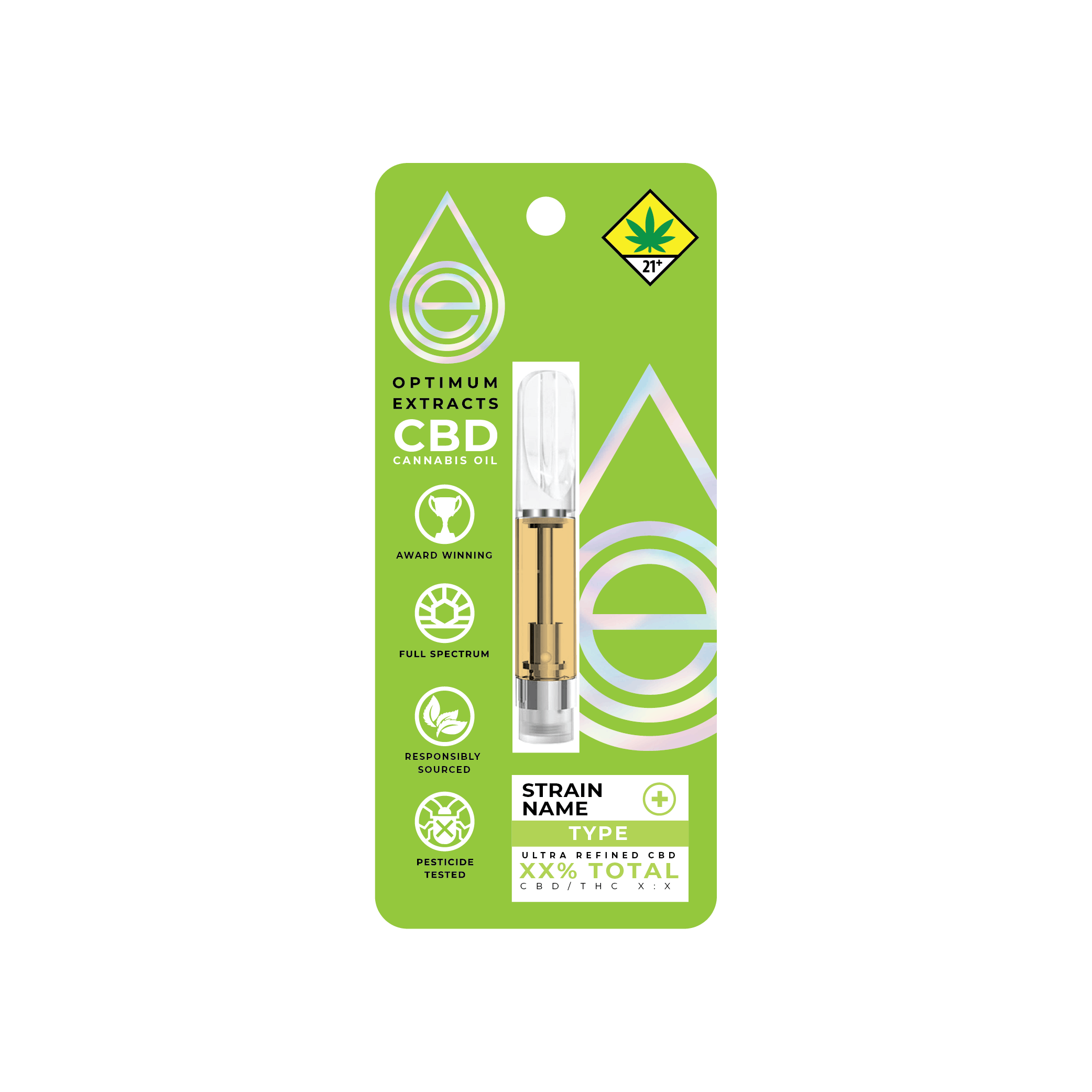 Optimum Extracts - 1:1 Cannatonic | 1g Cartridge - 1