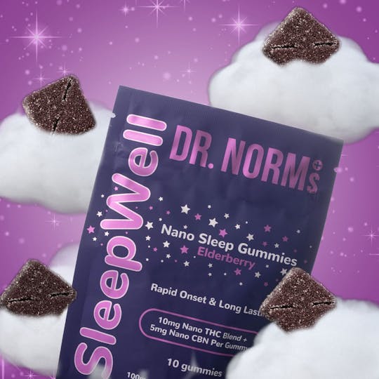 Dr. Norm's - SLEEPWELL Elderberry Fast-Acting Sleep Gummies 100mg THC 50mg CBN - 1