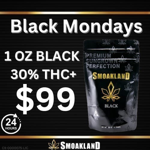 Smoakland - Black Monday: 1OZ Black | $99.99 - 1