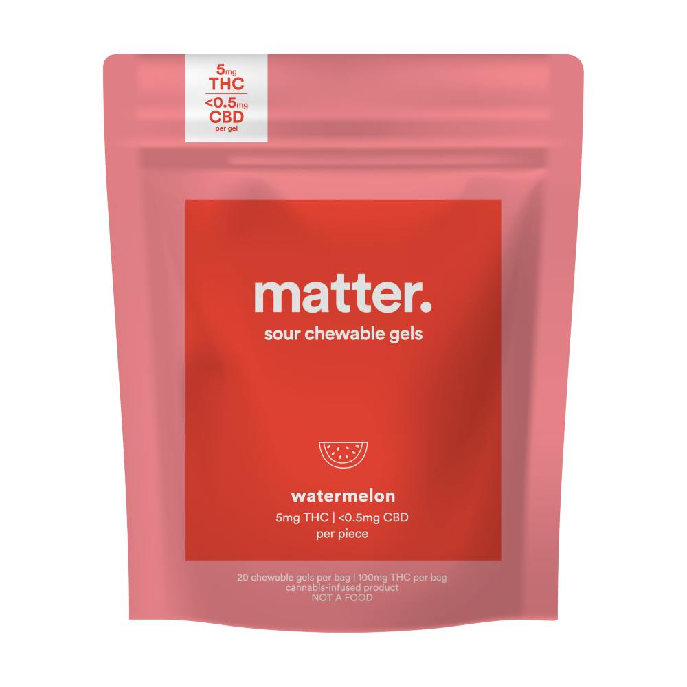 matter. - 20:1 Watermelon Chewable Gels [20ct] (100mg) - 1