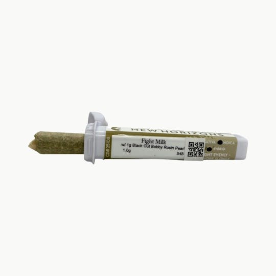 Indico - 1g Fight Milk w/ .1g Black Out Bobby Rosin Pearl Pre-Roll - New Horizons - 1