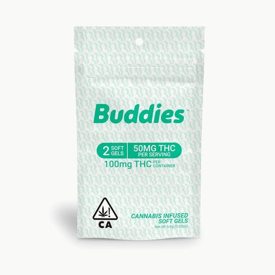 Buddies Brand - THC 50mg Capsule 2pc - 1