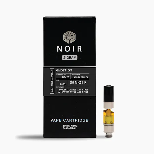 Timeless Vapes - Ghost OG | NOIR Live Resin Cartridge | 0.5g - 1