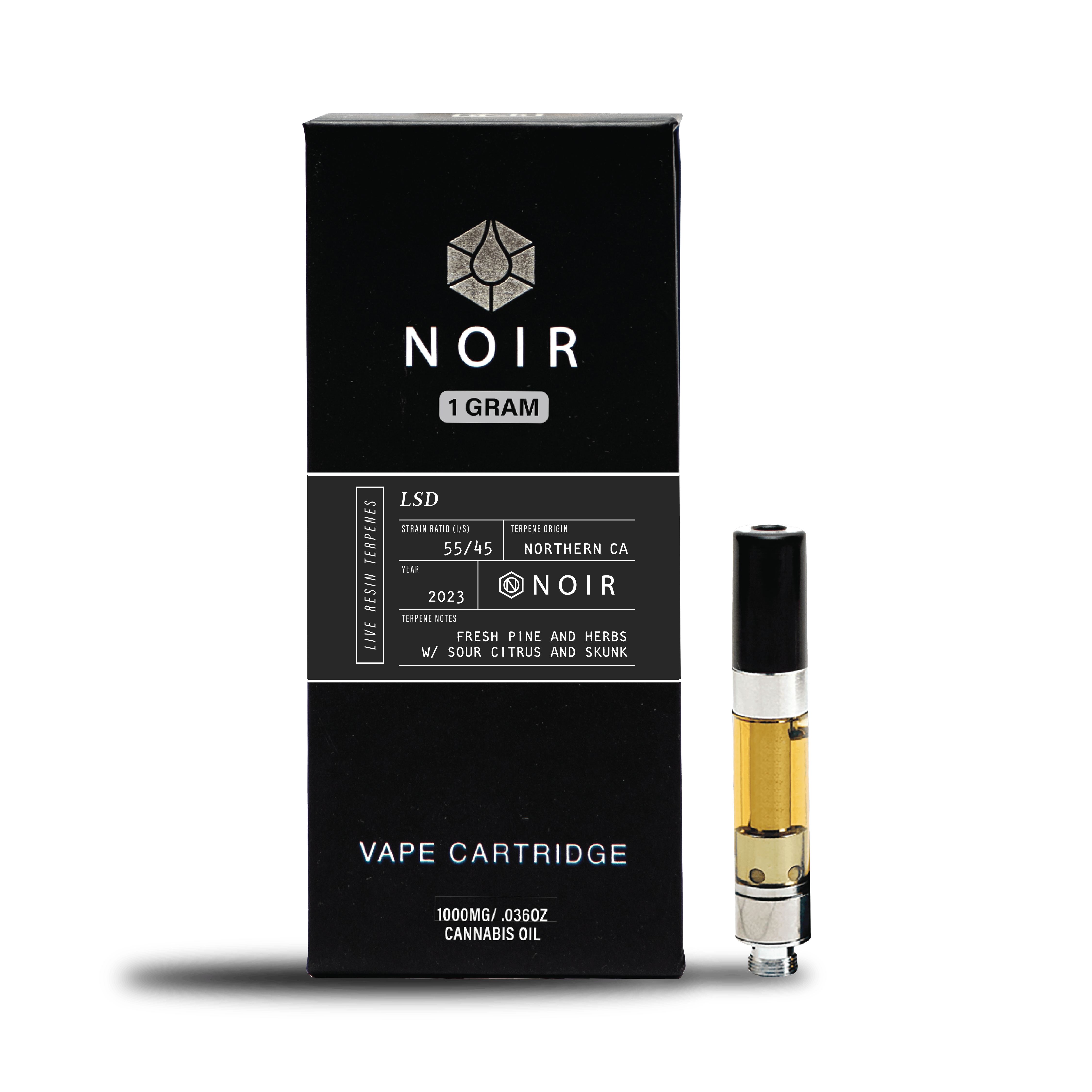 Timeless Vapes - LSD | NOIR Live Resin Cartridge | 1g - 1