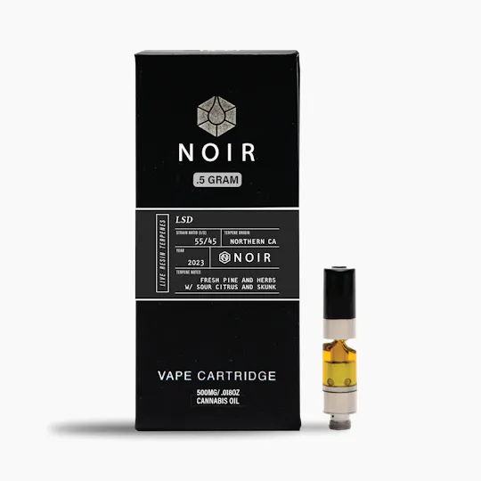 Timeless Vapes - LSD | NOIR Live Resin Cartridge | 0.5g - 1