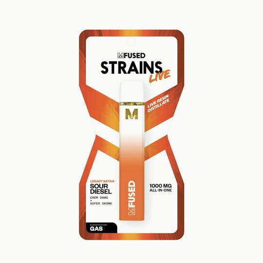 MFused - Sour Diesel - STRAINS Live Resin Disposable - 1
