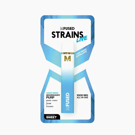 MFused - Granddaddy Purp - STRAINS Live Resin Disposable - 1