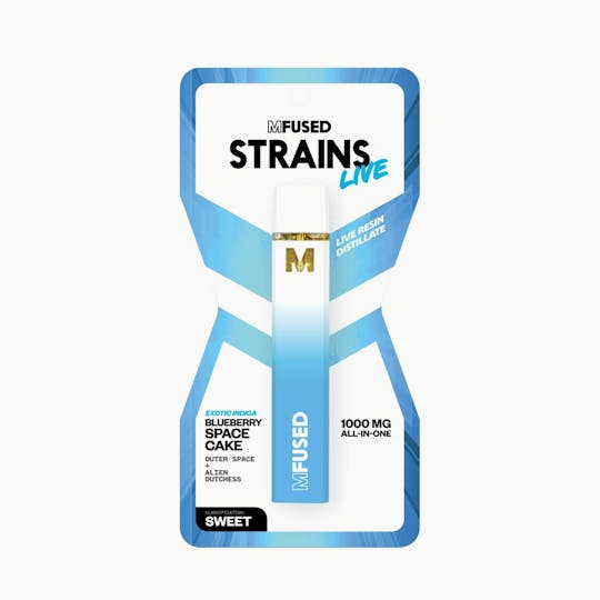 MFused - Blueberry Space Cake - STRAINS Live Resin Disposable - 1