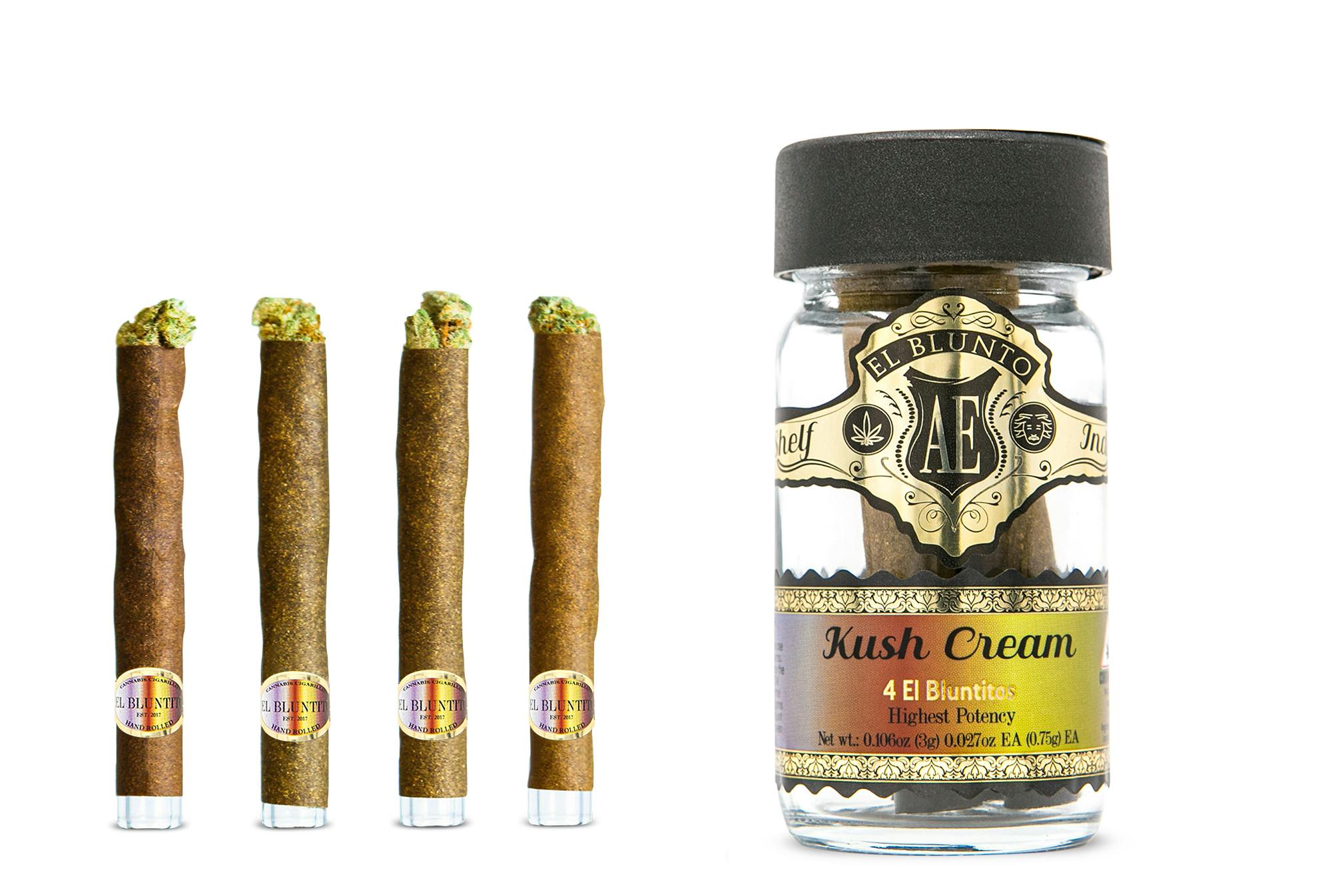 El Blunto by Albert Einstone's - El Bluntito - 4-Pack - Kush Cream #13 - 4 x .75G [Mini Blunt Pack] - 1