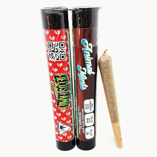 Fields Family Farmz - Animal Mints 1g Kief Infused Single Pre Roll - 1
