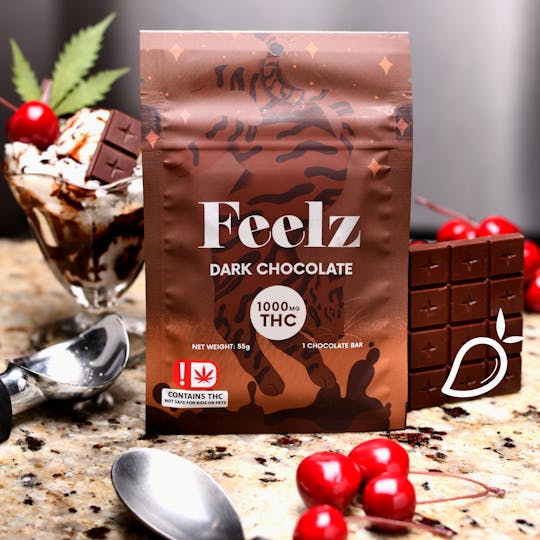 Feelz - 1000mg Dark Chocolate Bar - 1